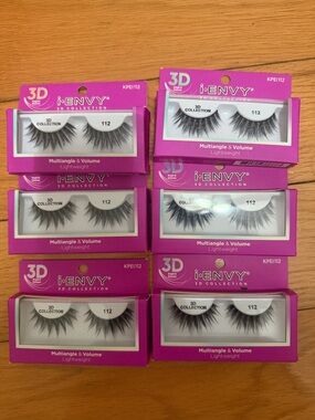envy 3D Collection False Eyelashes - Black (112) - Multiangle Volume